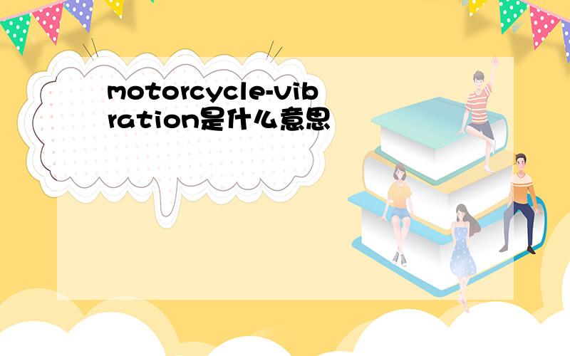 motorcycle-vibration是什么意思