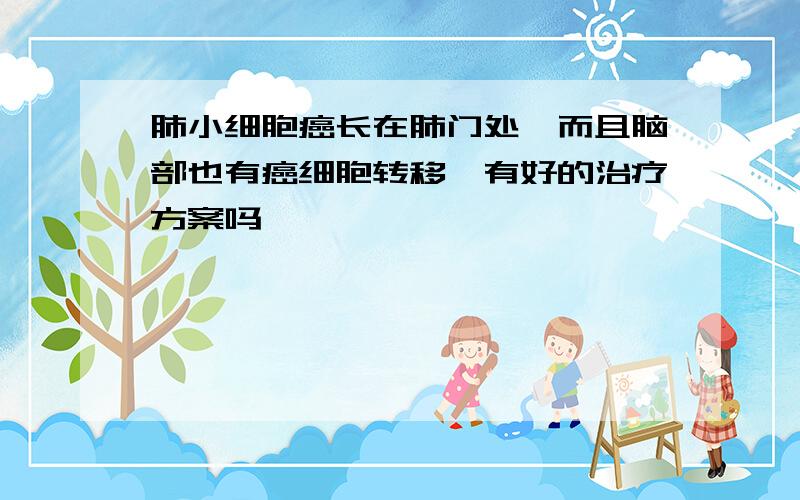 肺小细胞癌长在肺门处,而且脑部也有癌细胞转移,有好的治疗方案吗