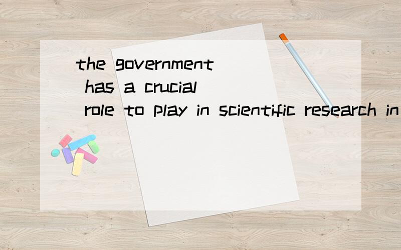 the government has a crucial role to play in scientific research in that its scrutiny can crown research with an ethical compass.这里的crown和 compass怎么翻译