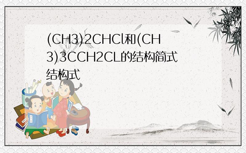 (CH3)2CHCl和(CH3)3CCH2CL的结构简式结构式