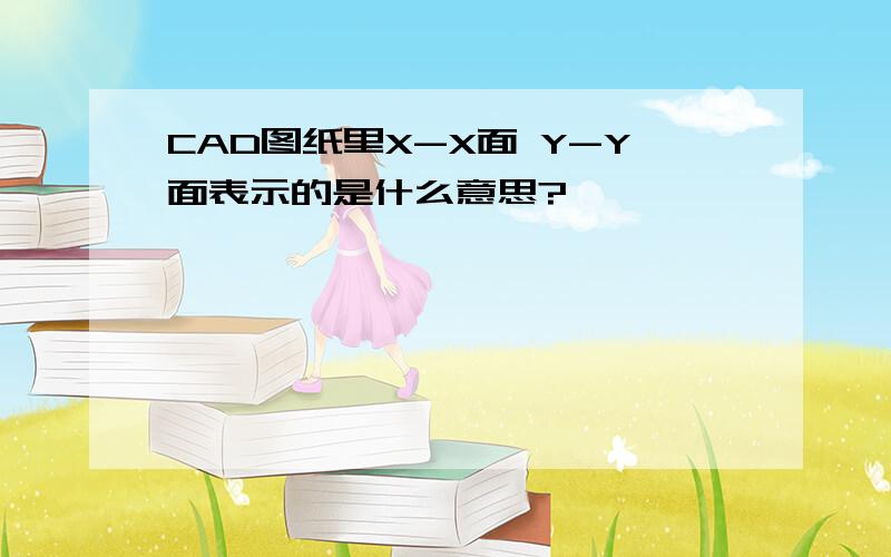 CAD图纸里X-X面 Y-Y面表示的是什么意思?