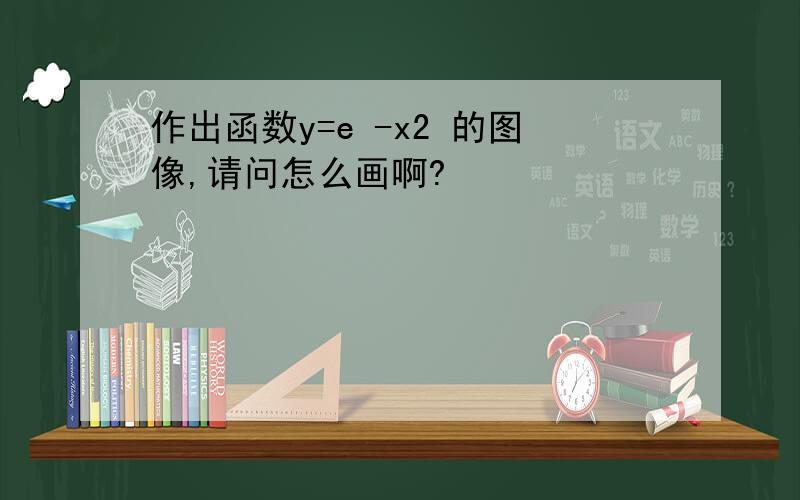 作出函数y=e -x2 的图像,请问怎么画啊?