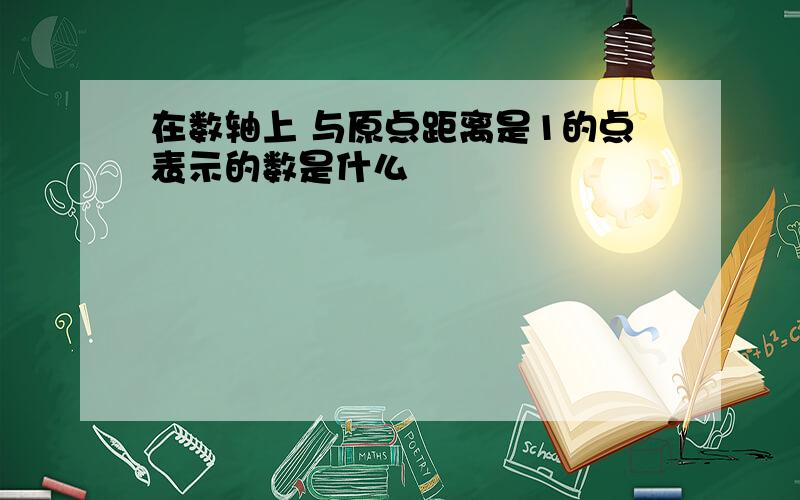 在数轴上 与原点距离是1的点表示的数是什么