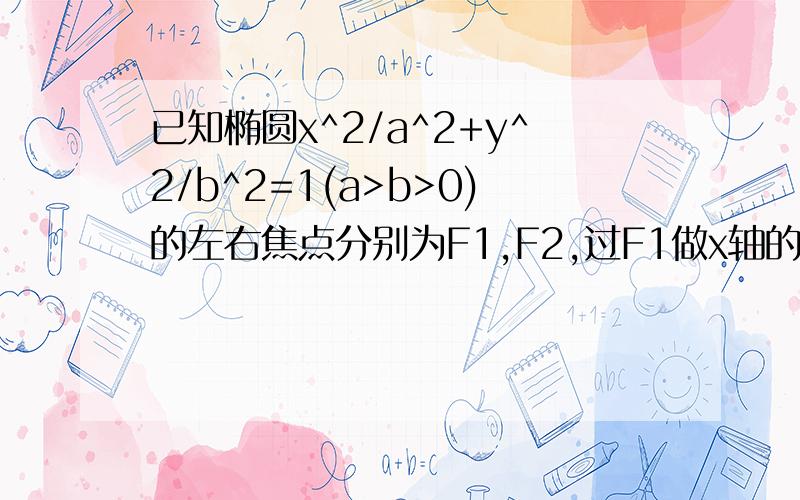 已知椭圆x^2/a^2+y^2/b^2=1(a>b>0)的左右焦点分别为F1,F2,过F1做x轴的垂线交椭圆于M,N两点,若三角形MNF2是直角三角形则椭圆的离心率是 ,若三角形MNF2是锐角三角形,则椭圆离心率的取值范围是 ,