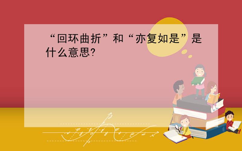 “回环曲折”和“亦复如是”是什么意思?