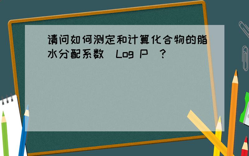 请问如何测定和计算化合物的脂水分配系数（Log P)?