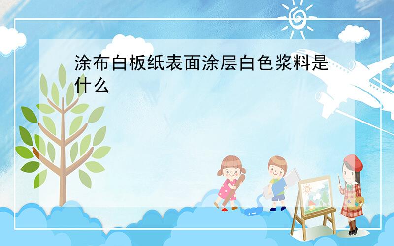 涂布白板纸表面涂层白色浆料是什么