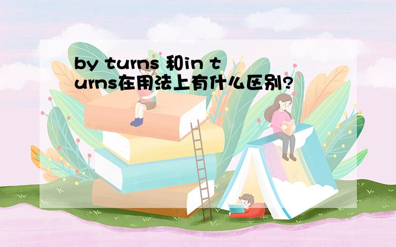 by turns 和in turns在用法上有什么区别?