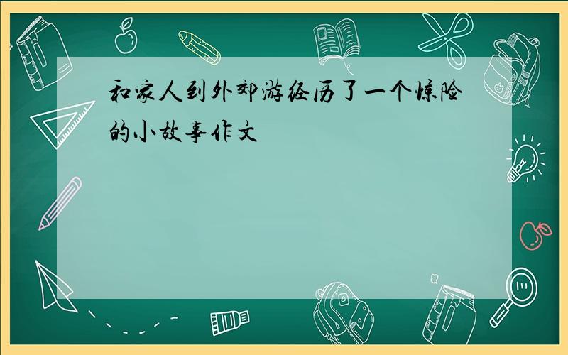 和家人到外郊游经历了一个惊险的小故事作文