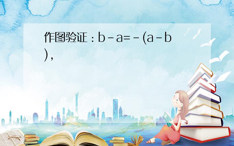 作图验证：b-a=-(a-b),