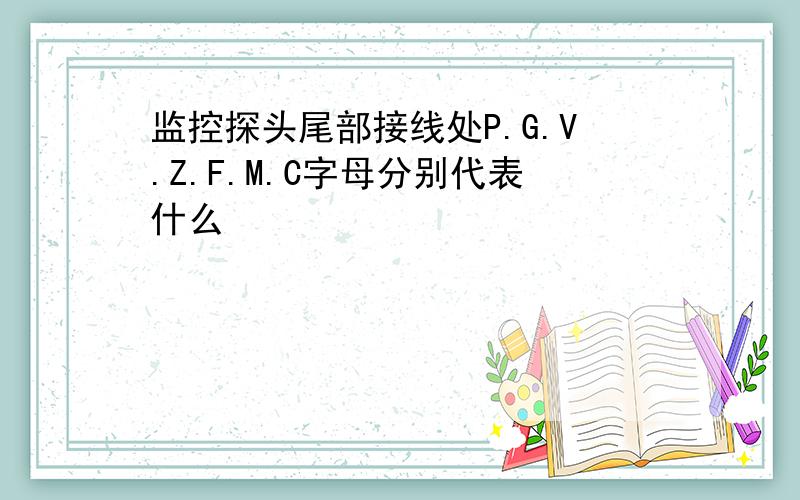 监控探头尾部接线处P.G.V.Z.F.M.C字母分别代表什么