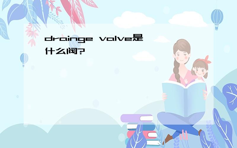 drainge valve是什么阀?