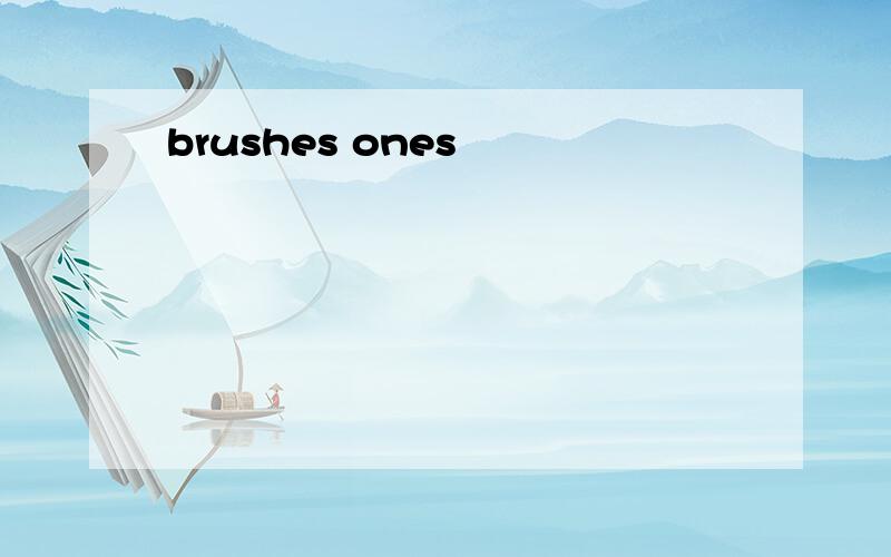 brushes ones