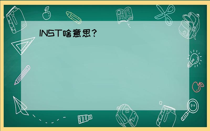 INST啥意思?