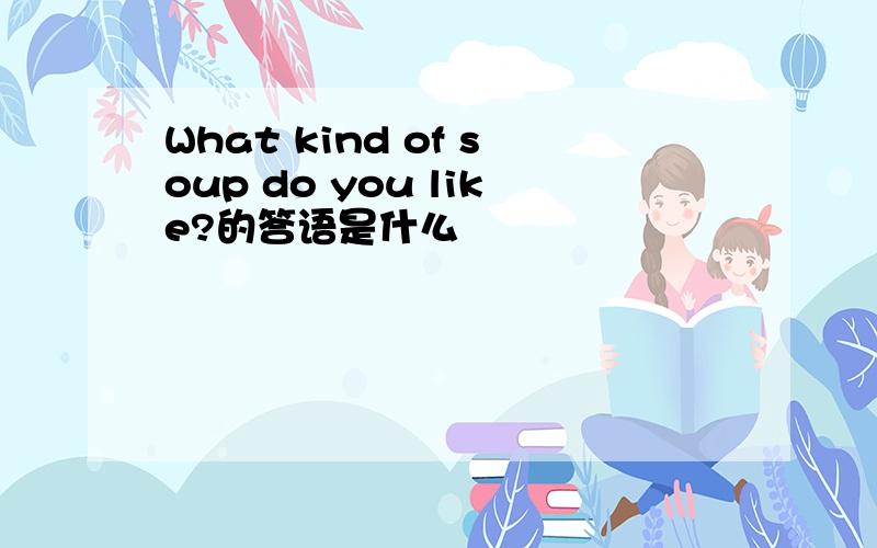 What kind of soup do you like?的答语是什么