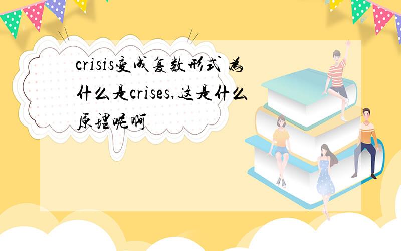 crisis变成复数形式 为什么是crises,这是什么原理呢啊