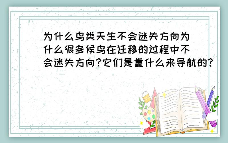 为什么鸟类天生不会迷失方向为什么很多候鸟在迁移的过程中不会迷失方向?它们是靠什么来导航的?