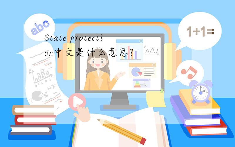 State protection中文是什么意思?