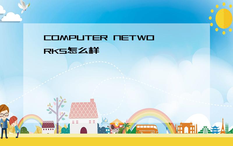 COMPUTER NETWORKS怎么样