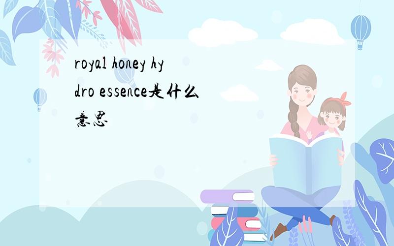 royal honey hydro essence是什么意思