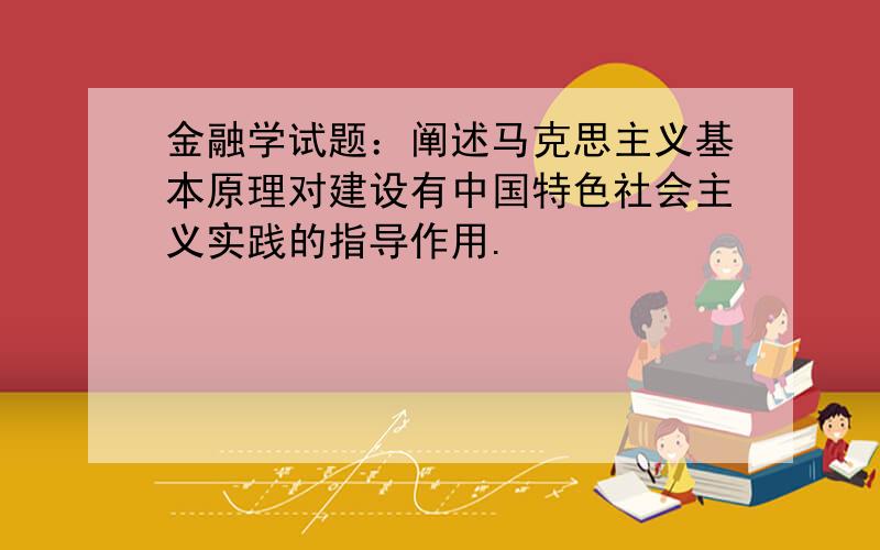 金融学试题：阐述马克思主义基本原理对建设有中国特色社会主义实践的指导作用.