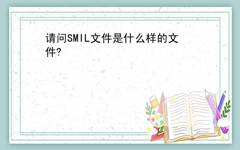 请问SMIL文件是什么样的文件?