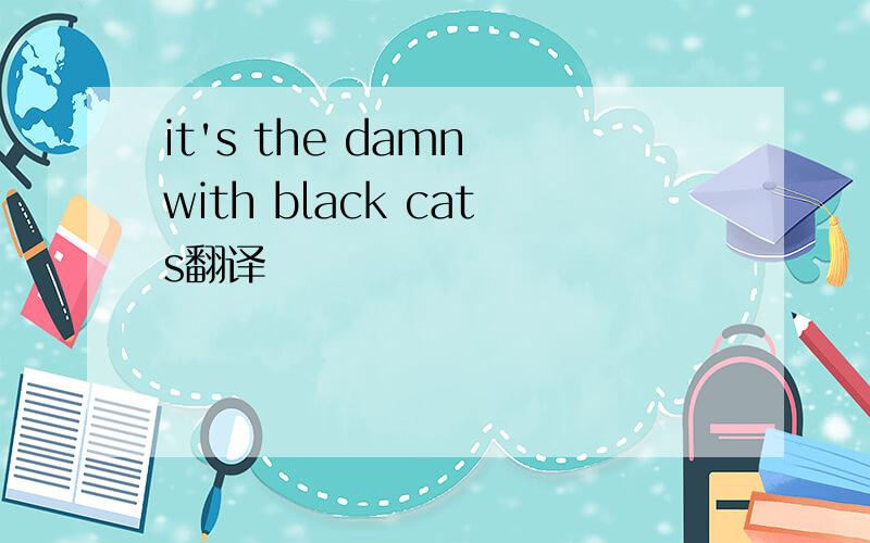 it's the damn with black cats翻译