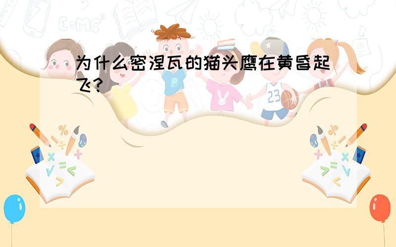 为什么密涅瓦的猫头鹰在黄昏起飞?