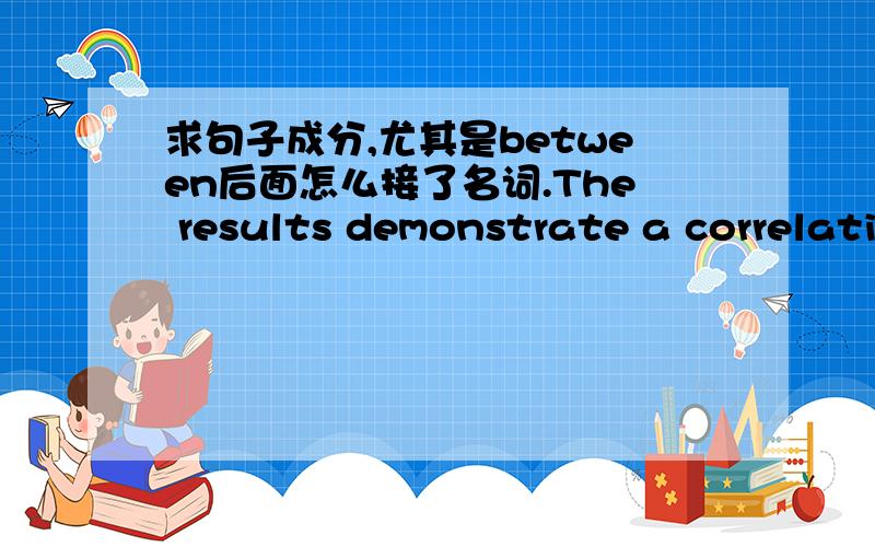 求句子成分,尤其是between后面怎么接了名词.The results demonstrate a correlation between the calculated and experiment-ally observed spectra of RNA homopolymers confirming the fundamental physical nature of the observed resonance struct