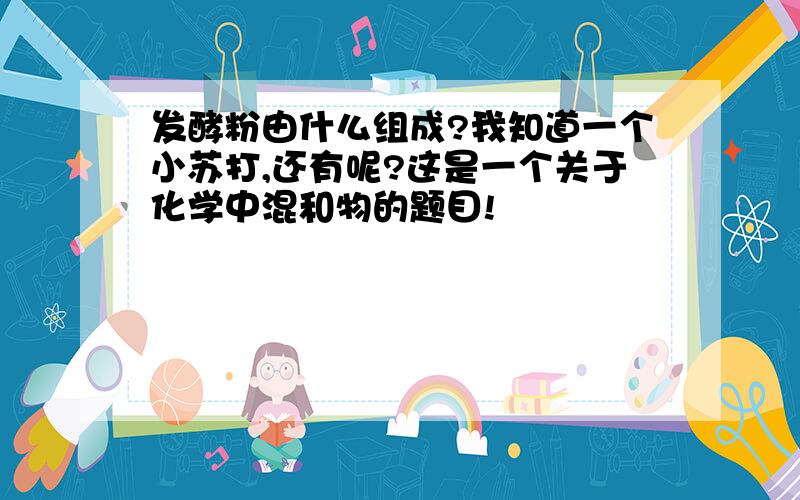 发酵粉由什么组成?我知道一个小苏打,还有呢?这是一个关于化学中混和物的题目!