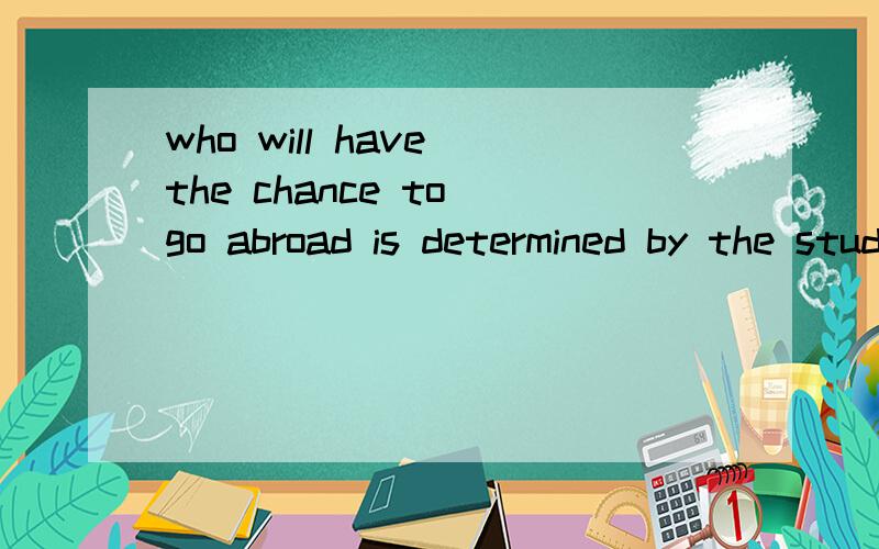 who will have the chance to go abroad is determined by the students' ___________ in the exam.空格部分填的是perfomance.那为什么不是performances 呢,它不是可数名词啊～我觉得这边应该填它的复数形式