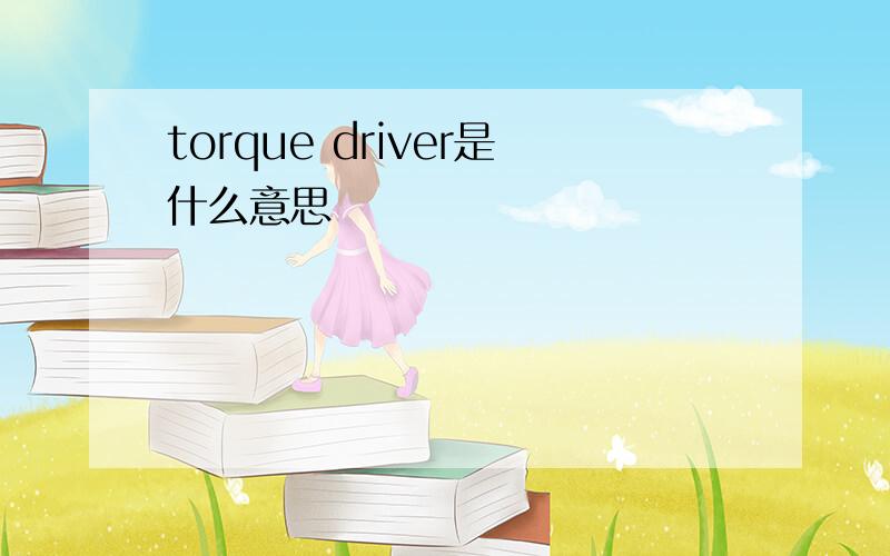 torque driver是什么意思