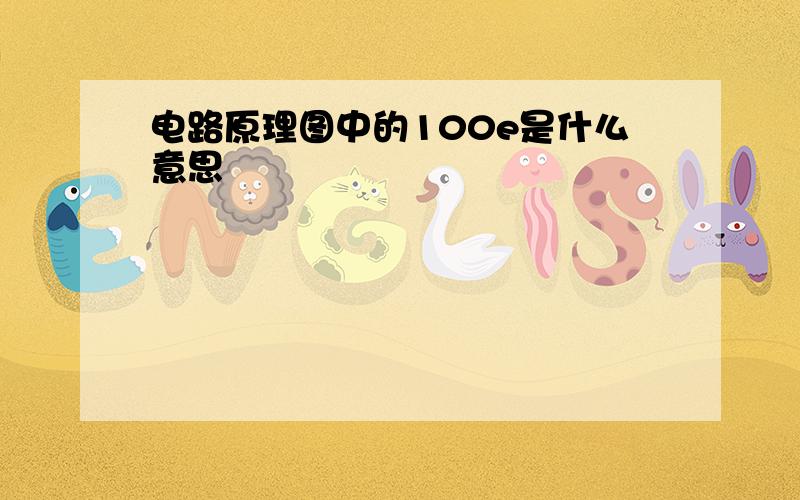 电路原理图中的100e是什么意思