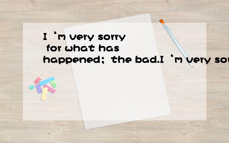 I‘m very sorry for what has happened；the bad.I‘m very sorry for what has happened；the bad result ought to（ have been pointed）out to those concerned at the very beginning.括号内可以填having been pointed吗?求句子翻译,特别是