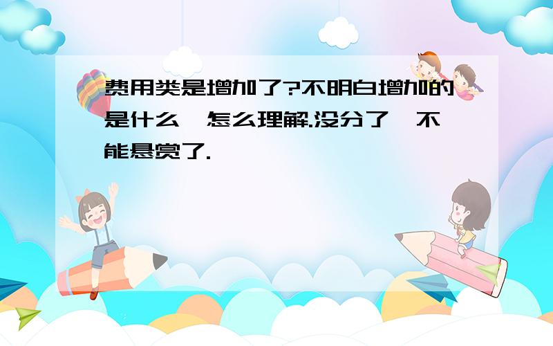 费用类是增加了?不明白增加的是什么,怎么理解.没分了,不能悬赏了.