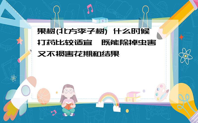 果树(北方李子树) 什么时候打药比较适宜,既能除掉虫害,又不损害花期和结果