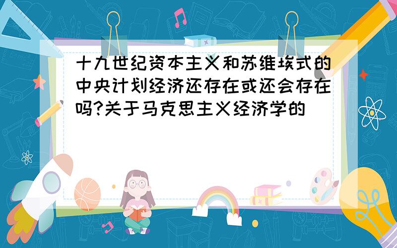 十九世纪资本主义和苏维埃式的中央计划经济还存在或还会存在吗?关于马克思主义经济学的