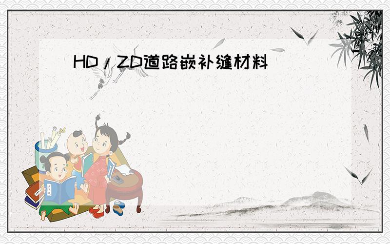 HD/ZD道路嵌补缝材料