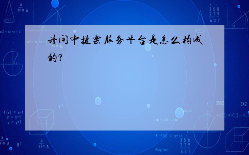 请问中搜云服务平台是怎么构成的?