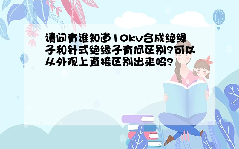 请问有谁知道10kv合成绝缘子和针式绝缘子有何区别?可以从外观上直接区别出来吗?