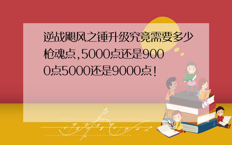 逆战飓风之锤升级究竟需要多少枪魂点,5000点还是9000点5000还是9000点!