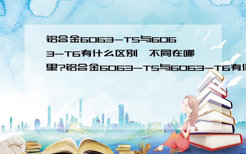 铝合金6063-T5与6063-T6有什么区别,不同在哪里?铝合金6063-T5与6063-T6有何不同?区别在哪里?