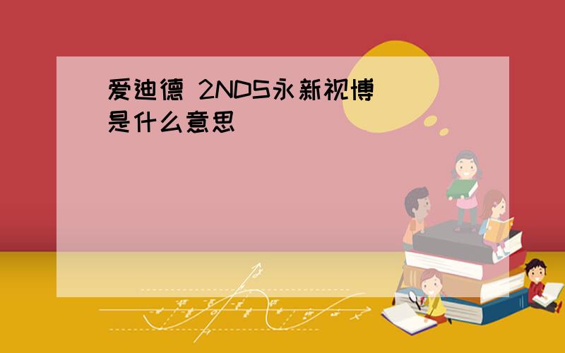 爱迪德 2NDS永新视博  是什么意思