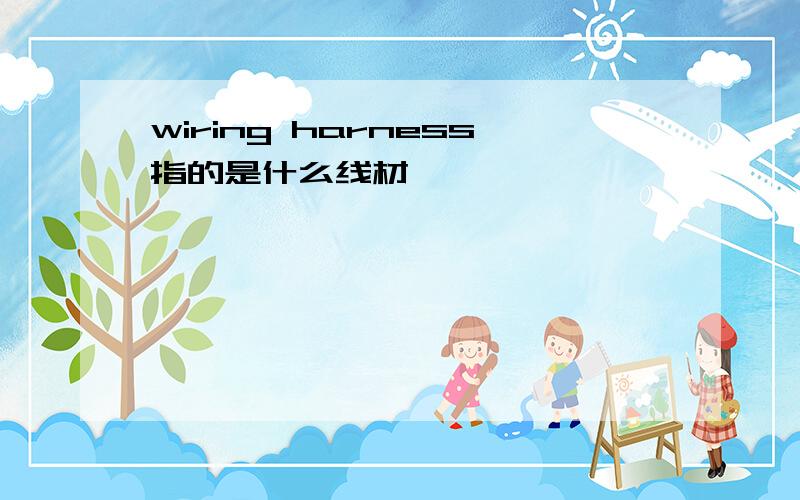 wiring harness指的是什么线材