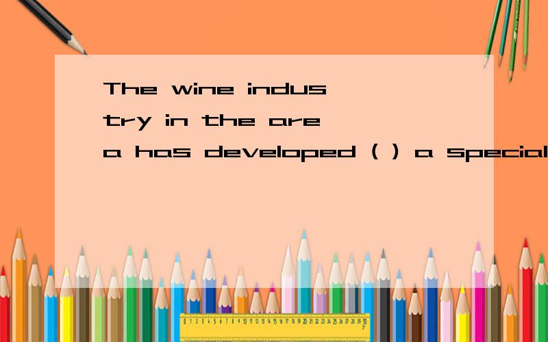 The wine industry in the area has developed ( ) a special way.by in with 用哪一个,为什么?区别?A great man shows his greatness _____ the way he treats little men.麻烦“区别”说一下