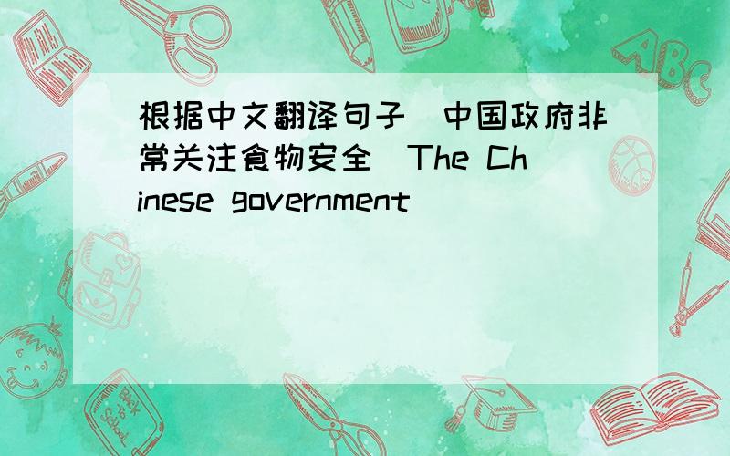 根据中文翻译句子(中国政府非常关注食物安全)The Chinese government ____ ____ ___ ___the food safety