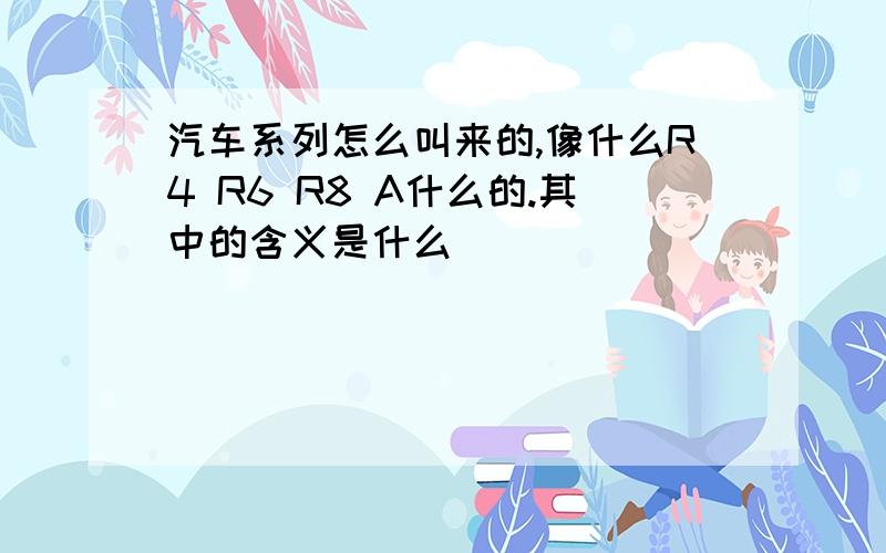 汽车系列怎么叫来的,像什么R4 R6 R8 A什么的.其中的含义是什么