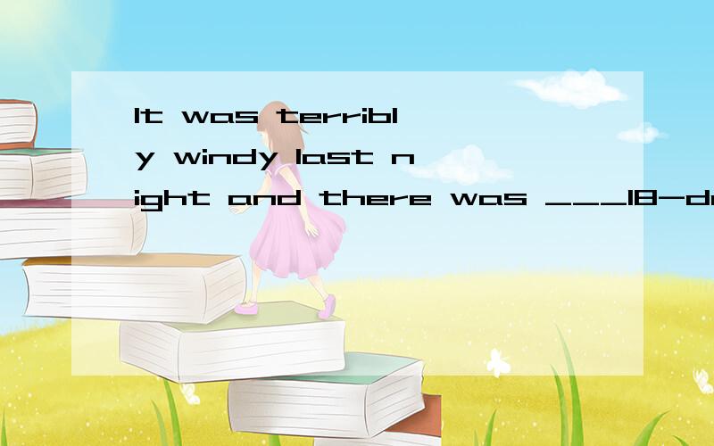 It was terribly windy last night and there was ___18-degree drop in ___temperature.A.a;/ B./;/ C.an;/ D.an;the第二空为什么?