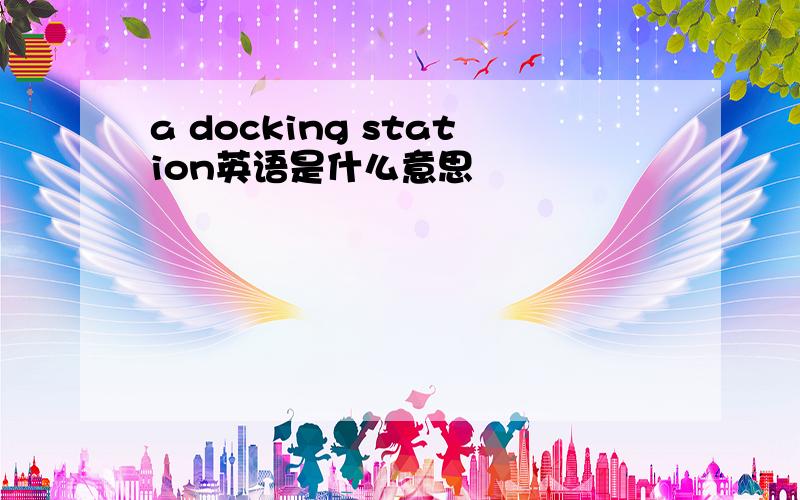 a docking station英语是什么意思