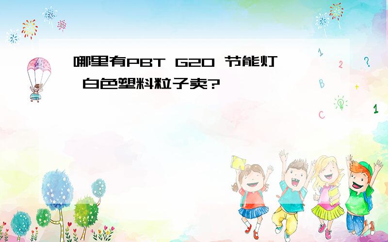 哪里有PBT G20 节能灯 白色塑料粒子卖?